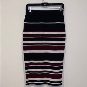 NWOT Rachel Roy Striped Skirt
